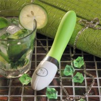 Lelo Liv Vibrating Dilator in lime green used after treatment of vaginismus